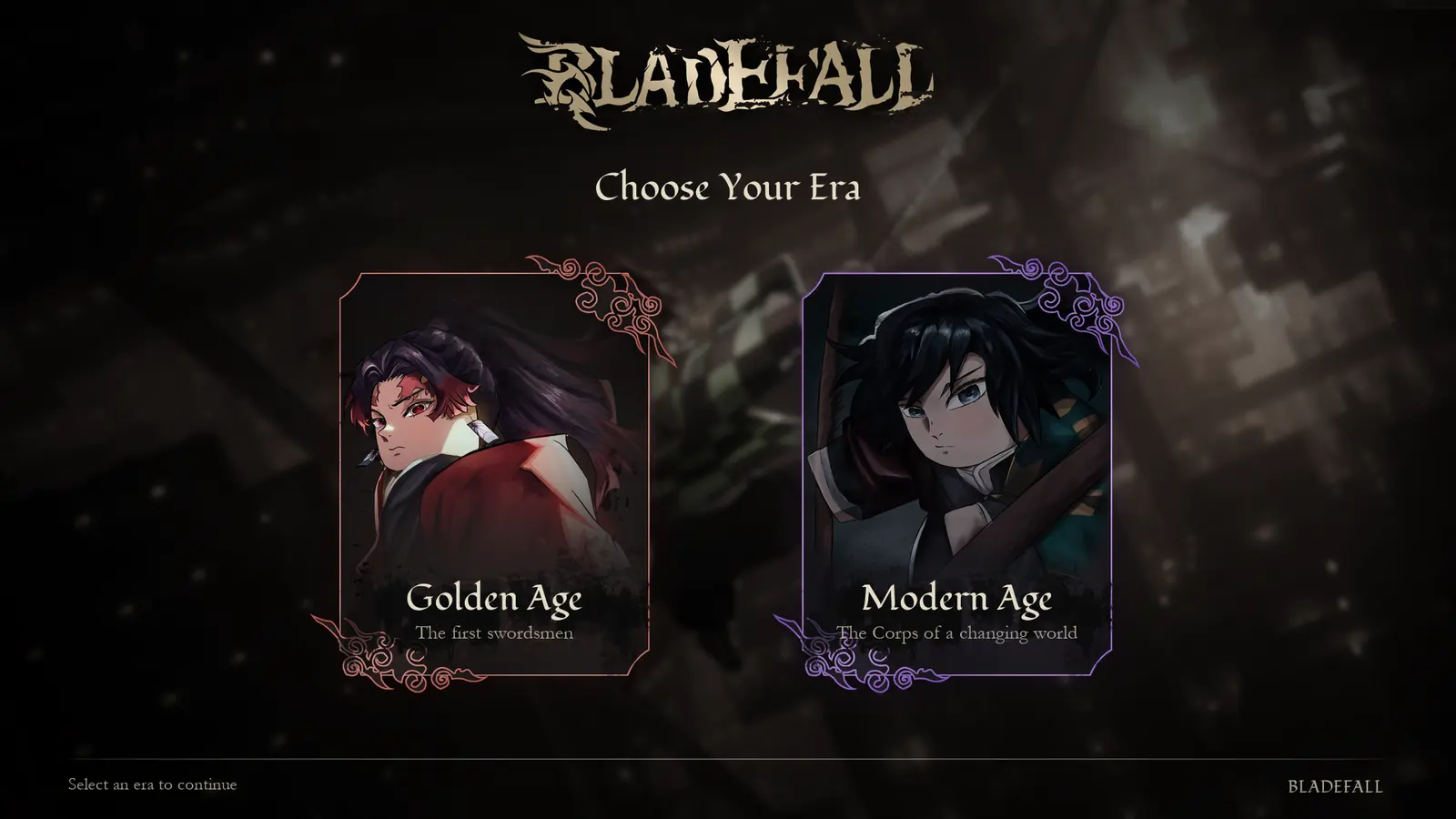 Choose your era: Golden Age, the first swordsmen, or Modern Age, the Corps of a changing world